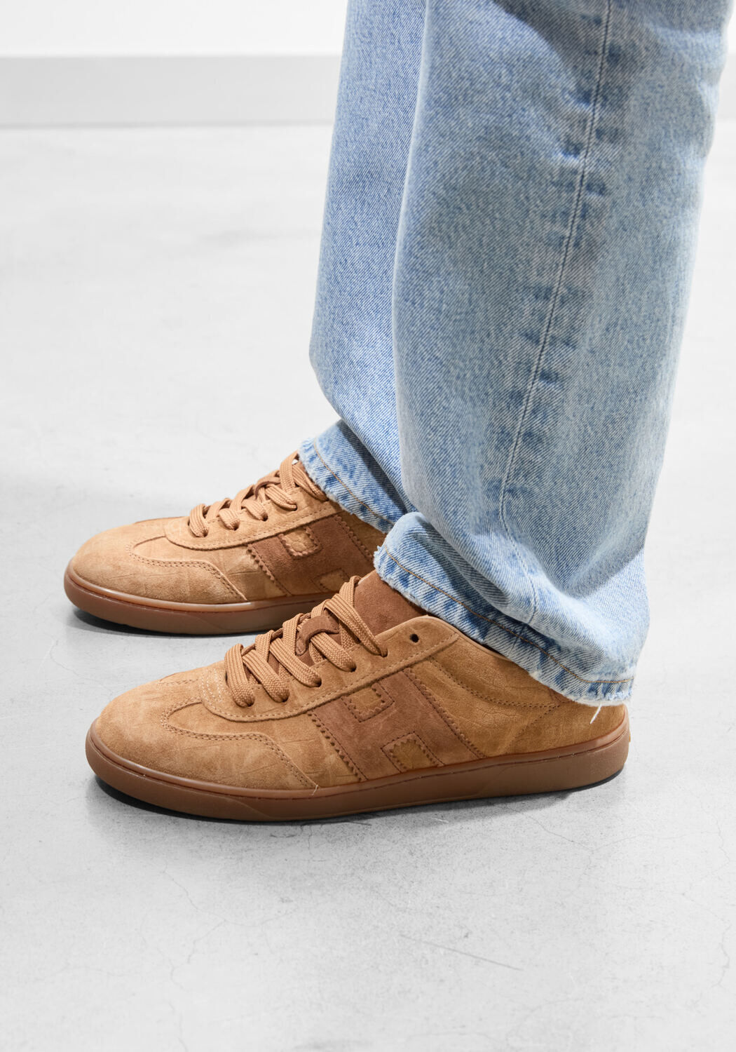 Cognac HOGAN Lage sneakers HOGAN COOL ALLACCIATO H - medium