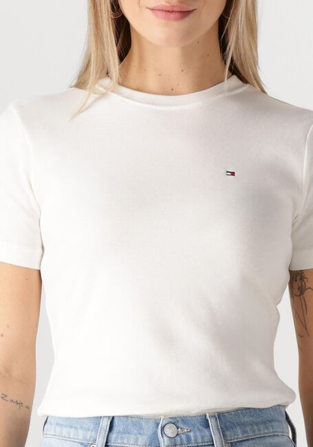 Witte TOMMY HILFIGER T-shirt SLIM CODY C-NK SS - large