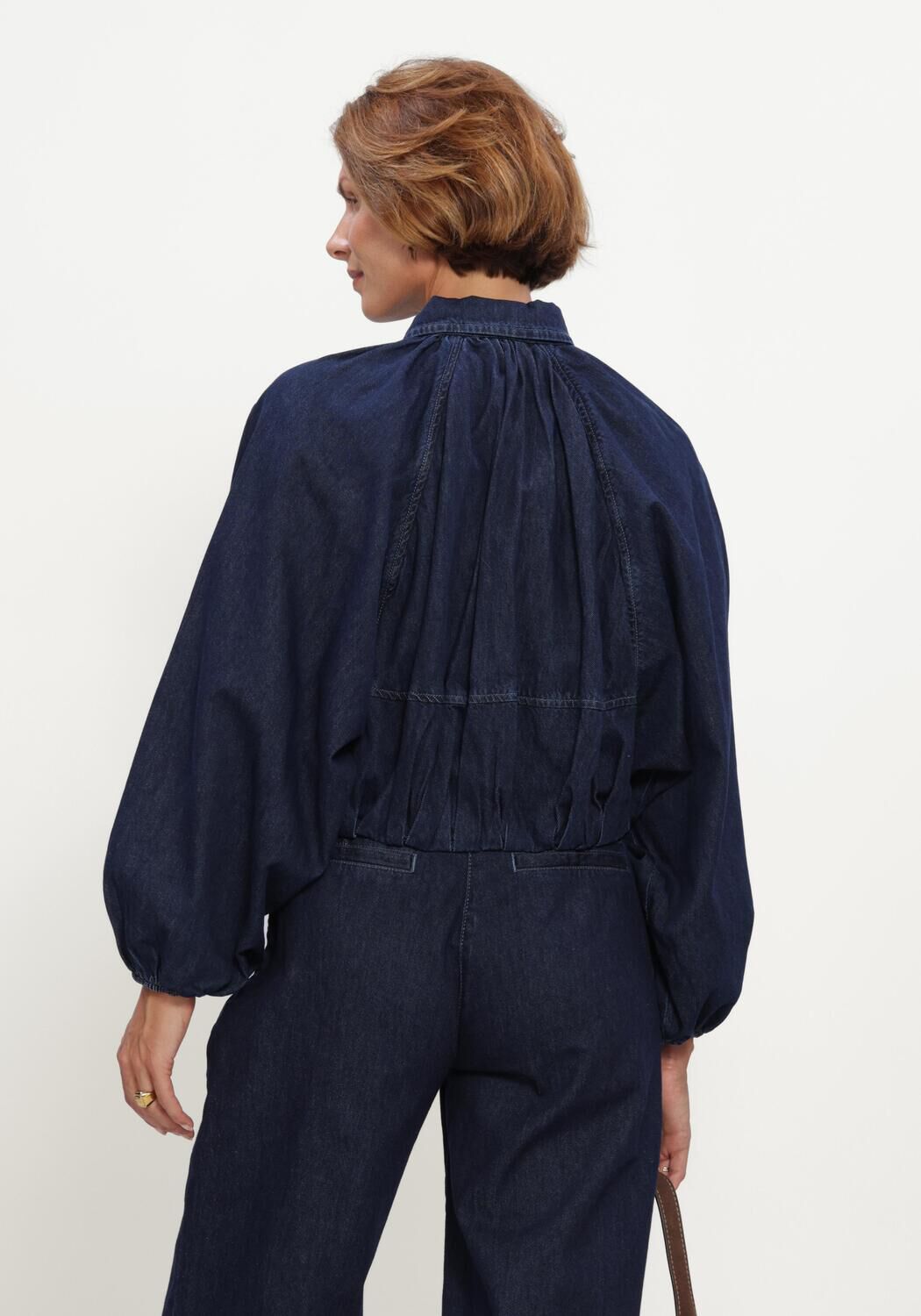 Blauwe DANTE6 Jassen CASSI BALLOONY DENIM JACKET - large