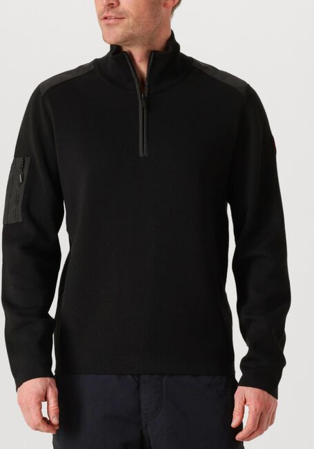 Zwarte CANADA GOOSE Sweater STORMONT 1/4 ZIP SWEATER - large