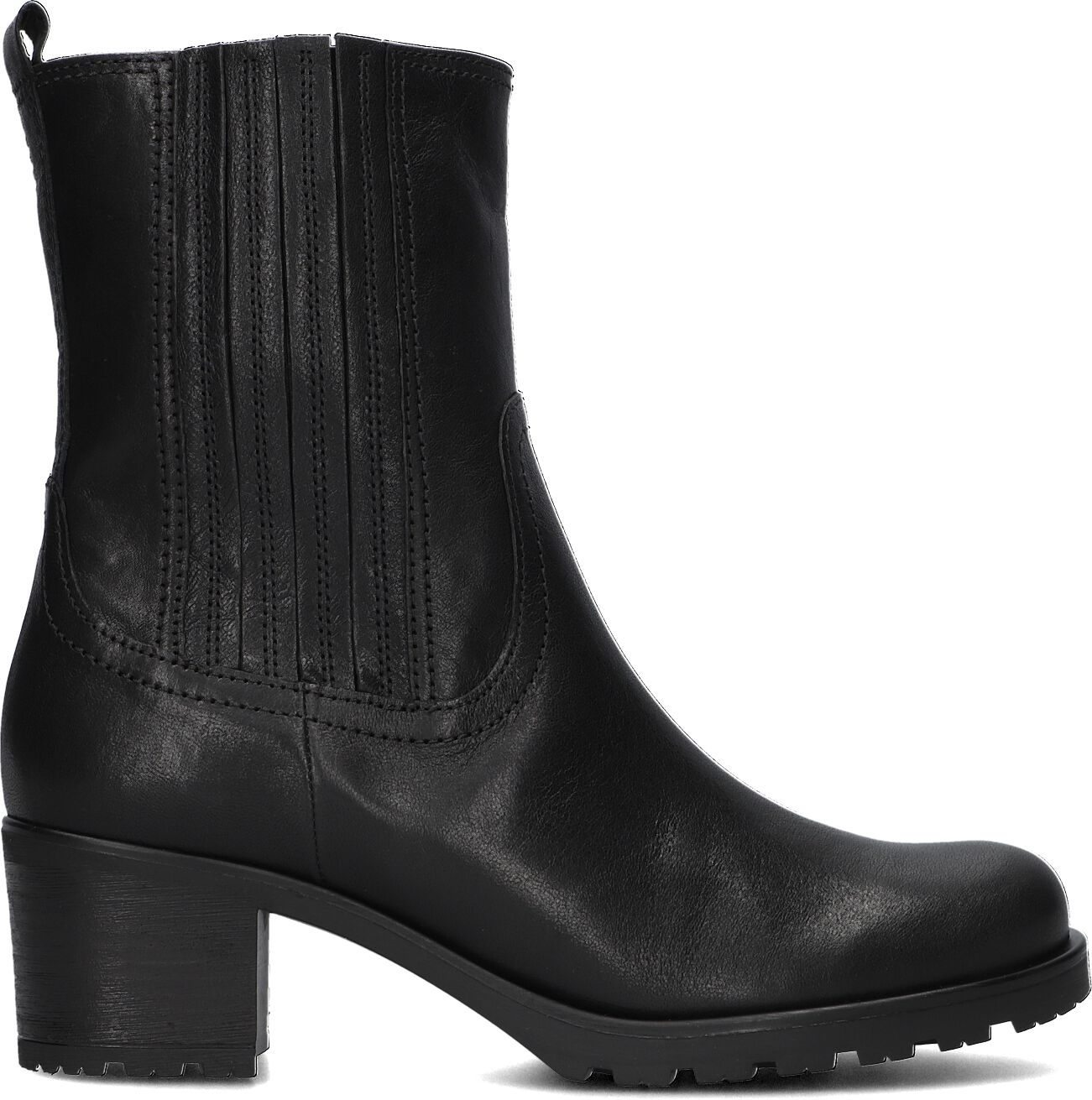 Gabor Enkelboots Dames 801.4, Maat: 39, Materiaal: Leer, Kleur: Zwart