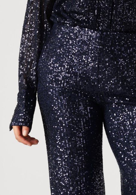 Blauwe SECOND FEMALE Wijde broek MOONSHINE TROUSERS - large