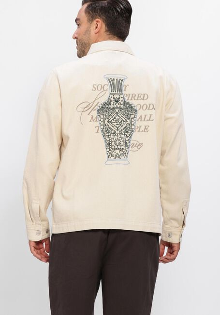 Ecru LES DEUX Overshirts LAYTON FAIENCE TWILL OVERSHIRT - large