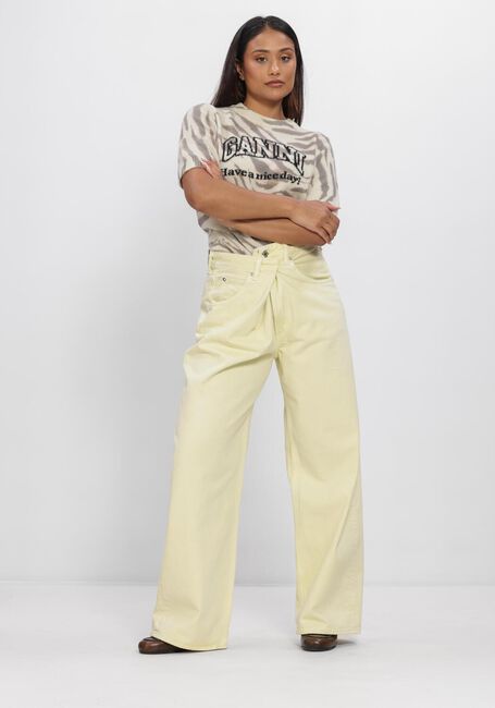 Gele AGOLDE Wide jeans VANA FOLD JEAN - large