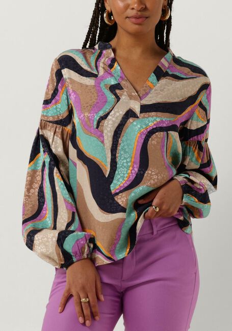 Paarse MOS MOSH Blouses NENA ONDA BLOUSE - large