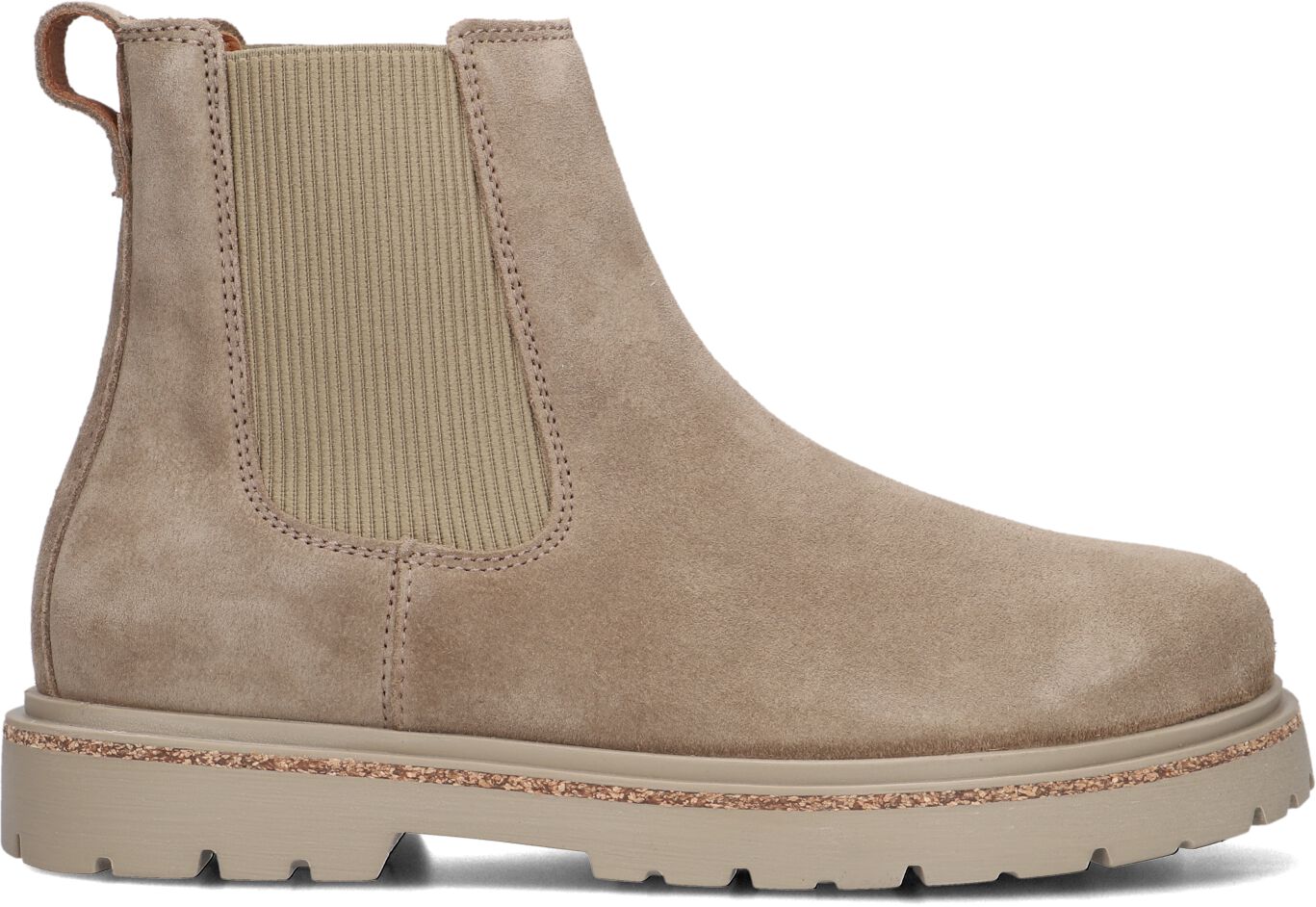 Birkenstock Chelsea Boots Dames Highwood Slip On Mid W, Maat: 39, Materiaal: Suède, Kleur: Taupe