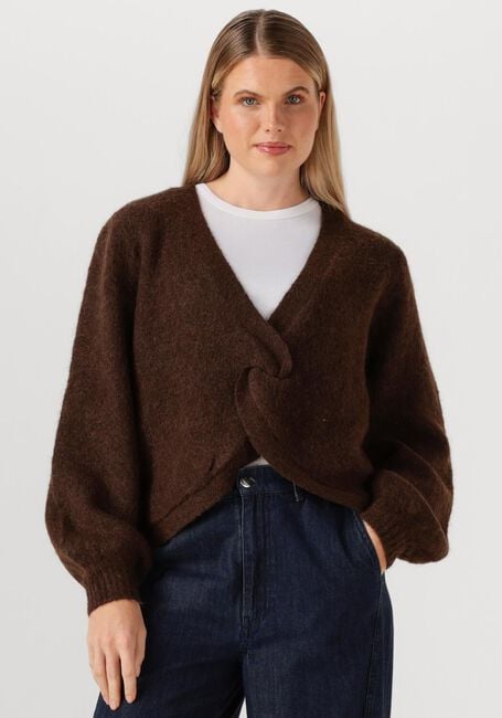Bruine CO'COUTURE Trui COSY TWIST BACK KNIT - large