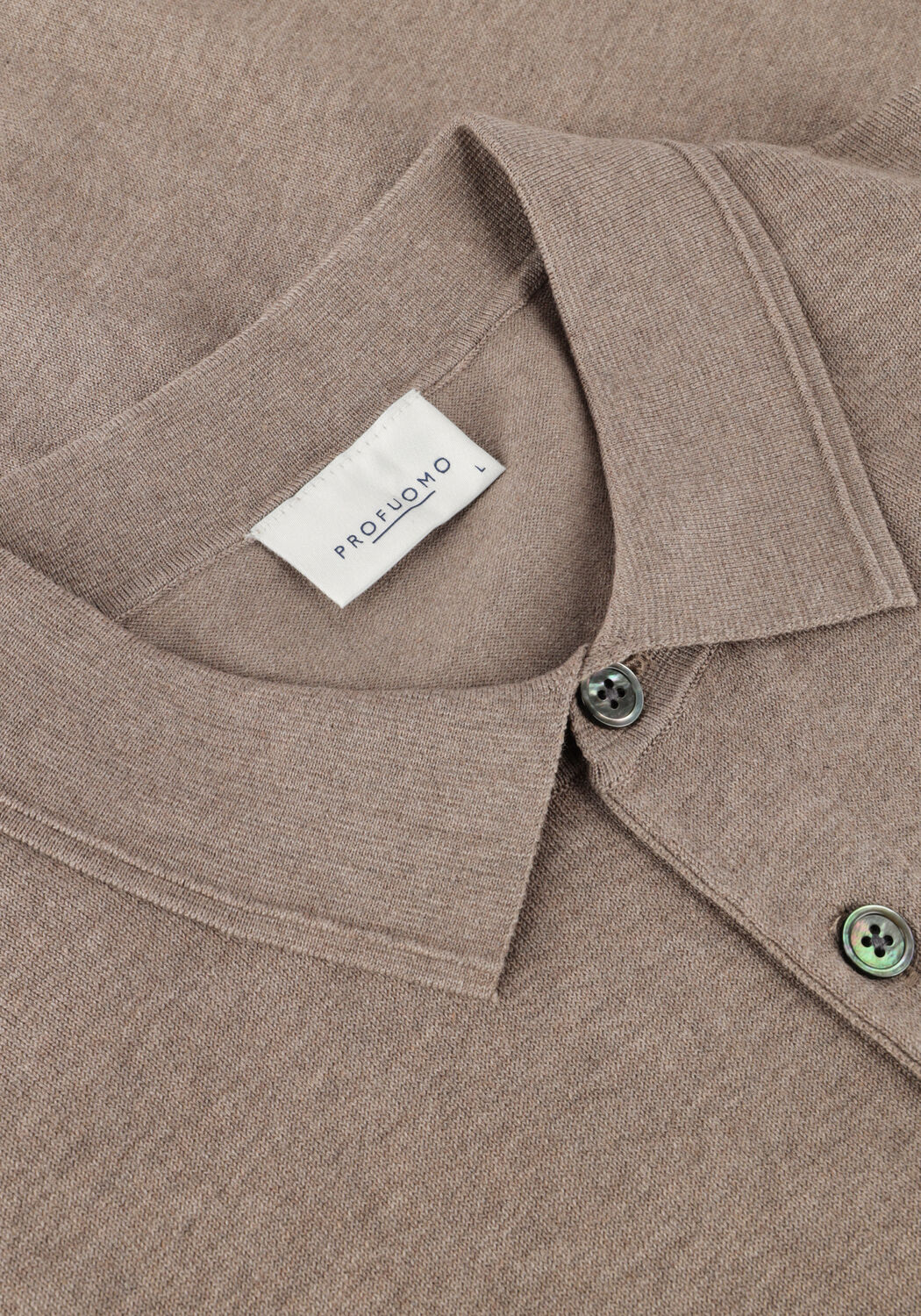 Beige PROFUOMO Polo POLO SHORT SLEEVE - large