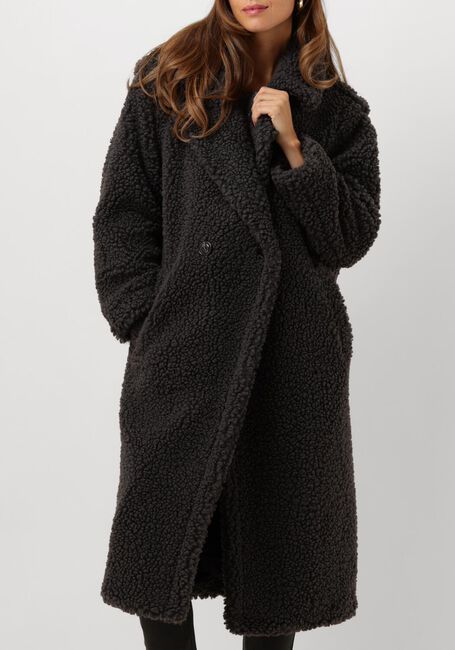 Zwarte UGG Teddy jas GERTRUDE LONG TEDDY COAT - large