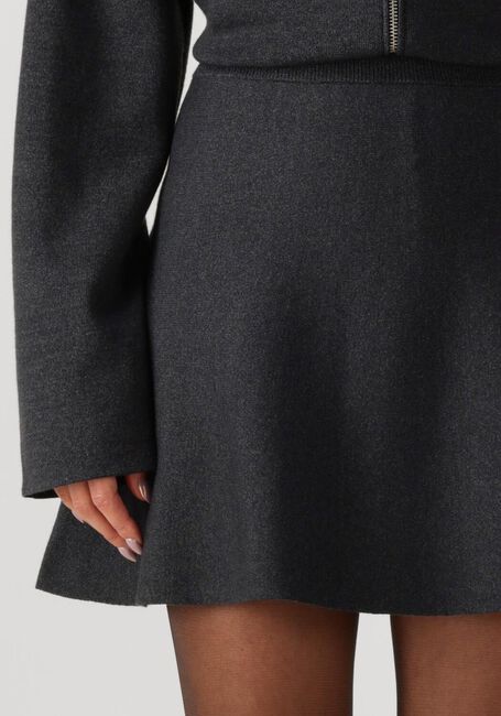 Donkergrijze SECOND FEMALE Minirok SIV KNIT SHORT SKIRT - large