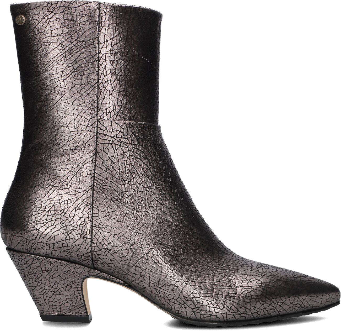 Fred de la Bretoniere Enkellaarsjes
Dames Rose Ankle Boot, Maat: 38, Materiaal: Leer, Kleur: Zilver