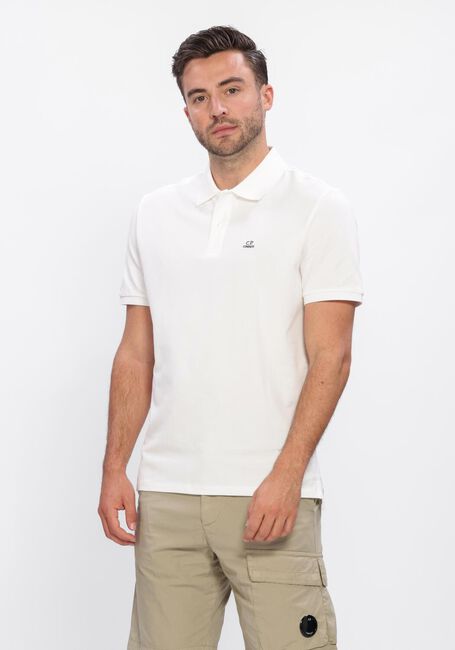 Witte CP COMPANY Polo STRETCH PIQUET SHORT SLEEVE POLO - large