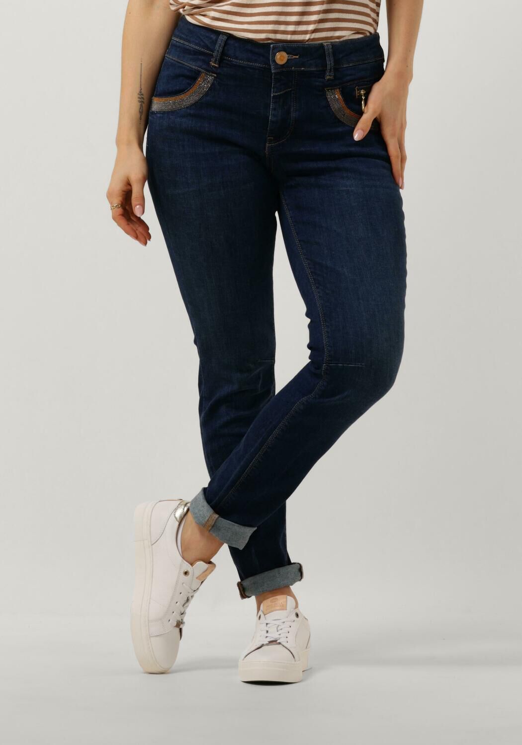 Mos Mosh Slim Fit Jeans Dames Naomi Shade Blue Jeans, Maat: 29, Kleur: Blauw afbeelding 1