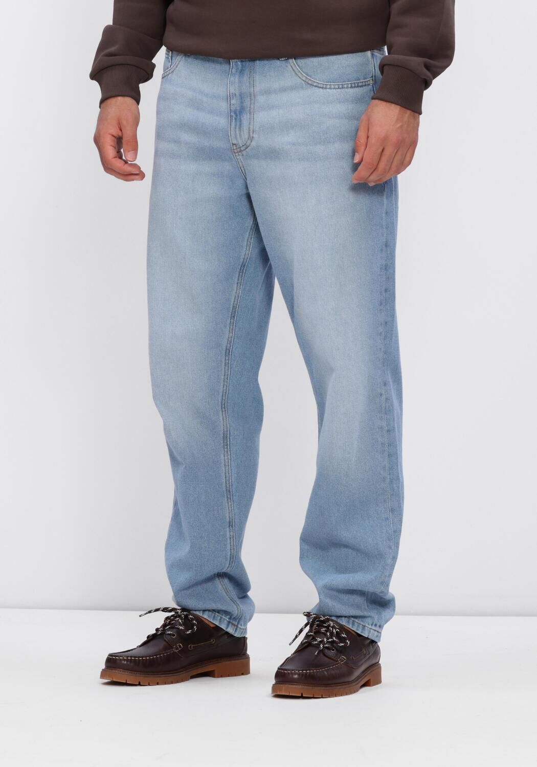 Les Deux Straight Leg Jeans Heren Ryder Washed Denim Jeans, Maat: 32/34, Kleur: Lichtblauw afbeelding 1