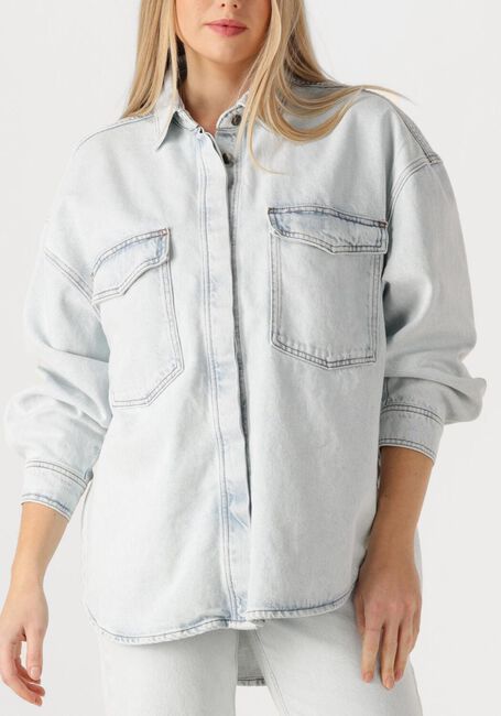 Lichtblauwe AMERICAN VINTAGE Blouses JOYBIRD-B - large