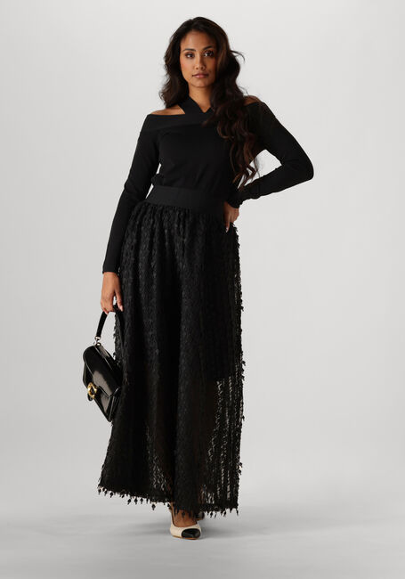 Zwarte SUMMUM Trui BARE SHOULDER TOP DULL - large