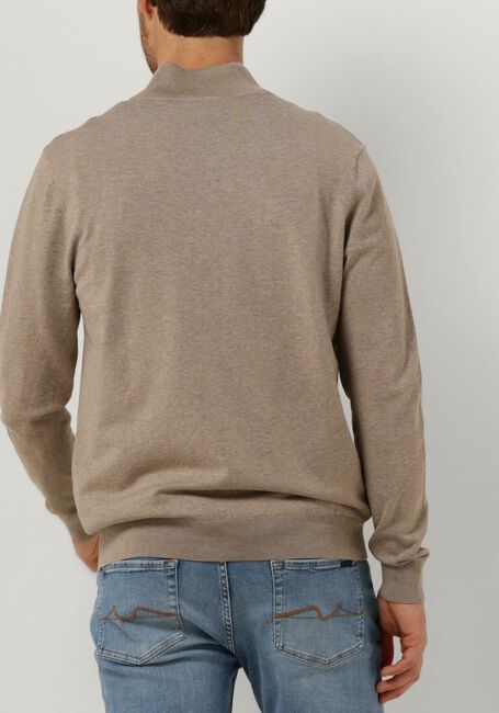 Beige PROFUOMO Trui PULLOVER HALF ZIP - large