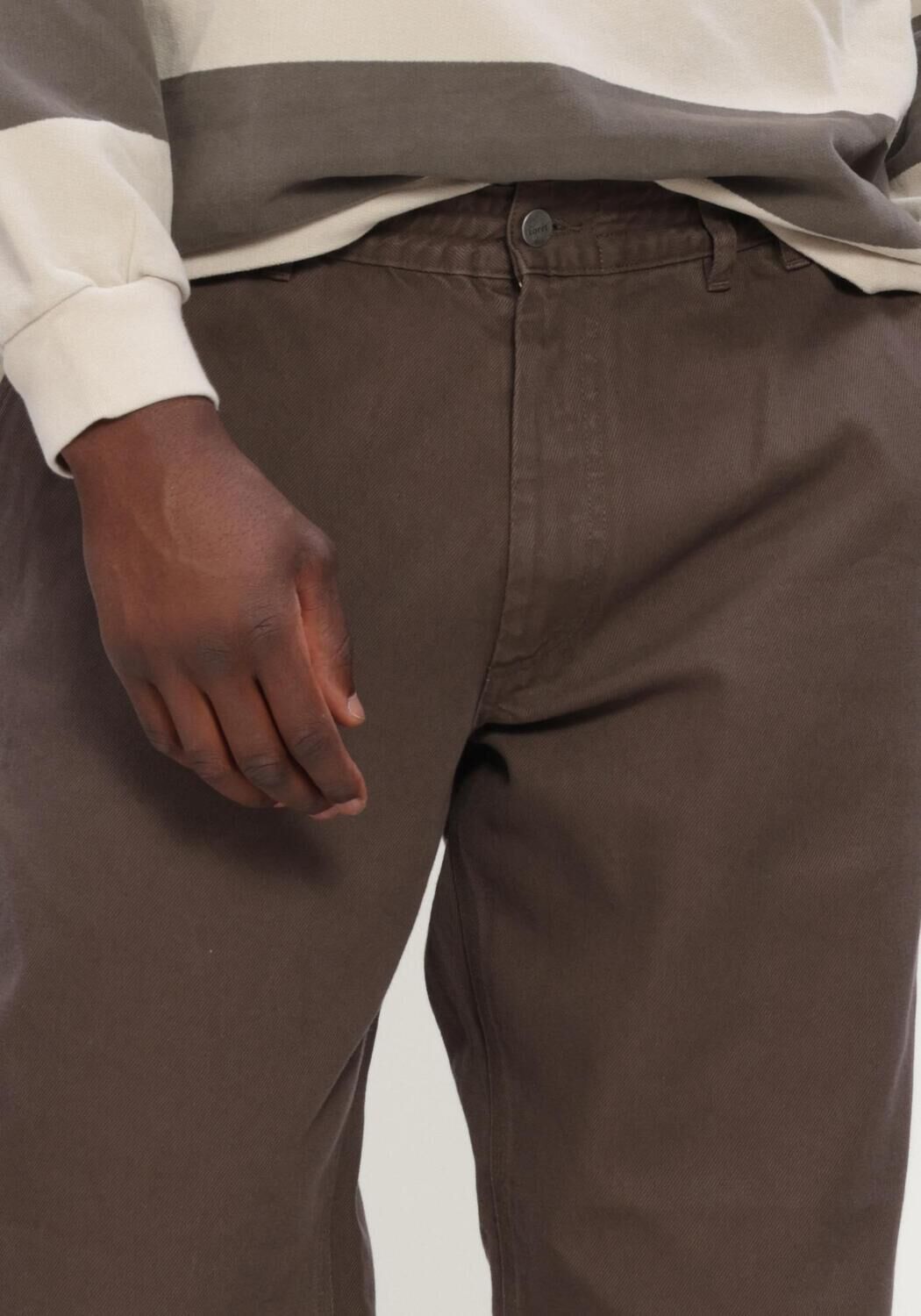 Bruine FOR&Eacute;T Chino CLAY TWILL PANTS - large