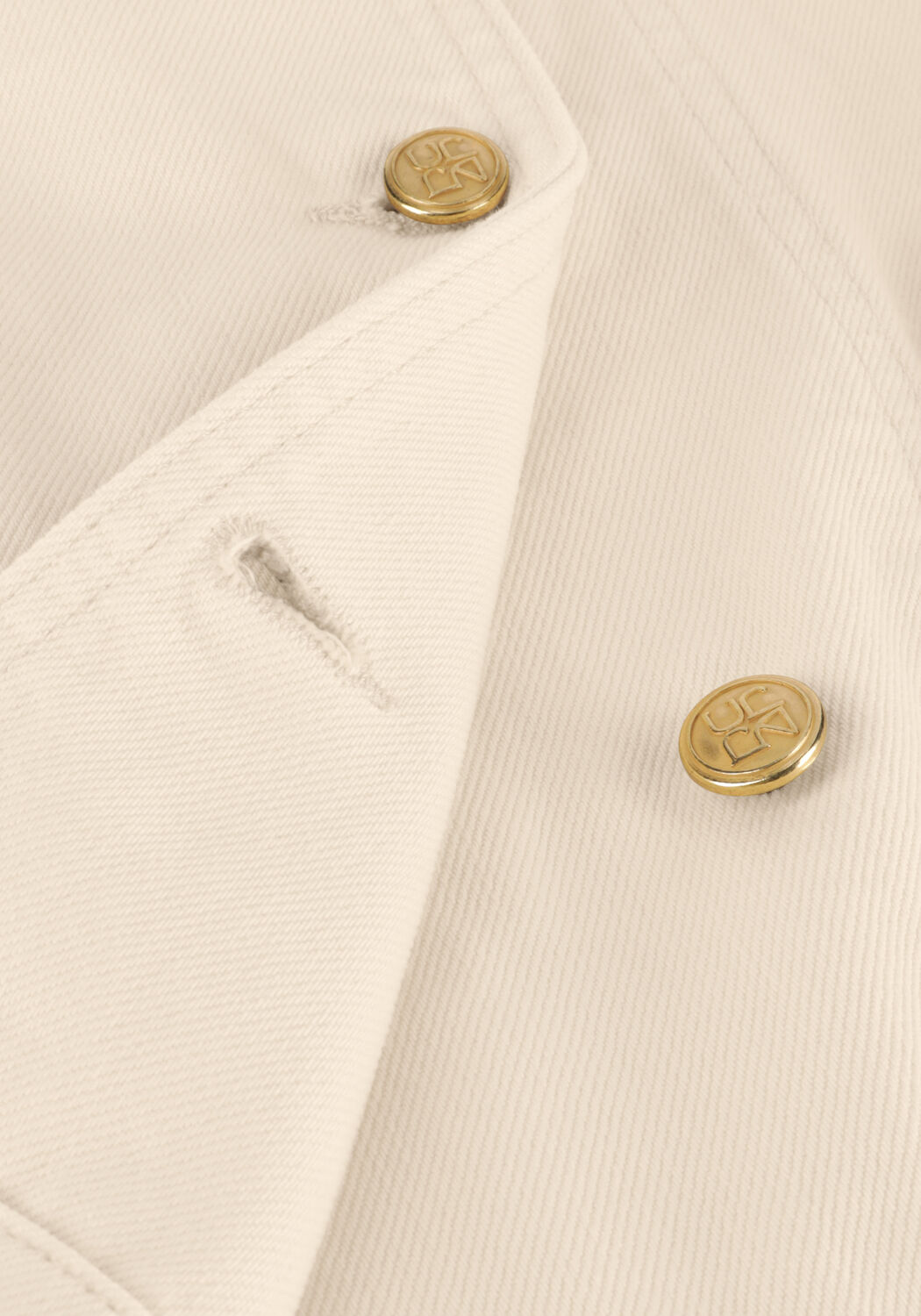 Gebroken wit ULLA JOHNSON Blouses THE SERGE SHORT SLEEVE JACKET - large