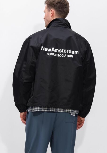 Zwarte NEW AMSTERDAM SURF ASSOCIATION Jack COACH JACKET - large