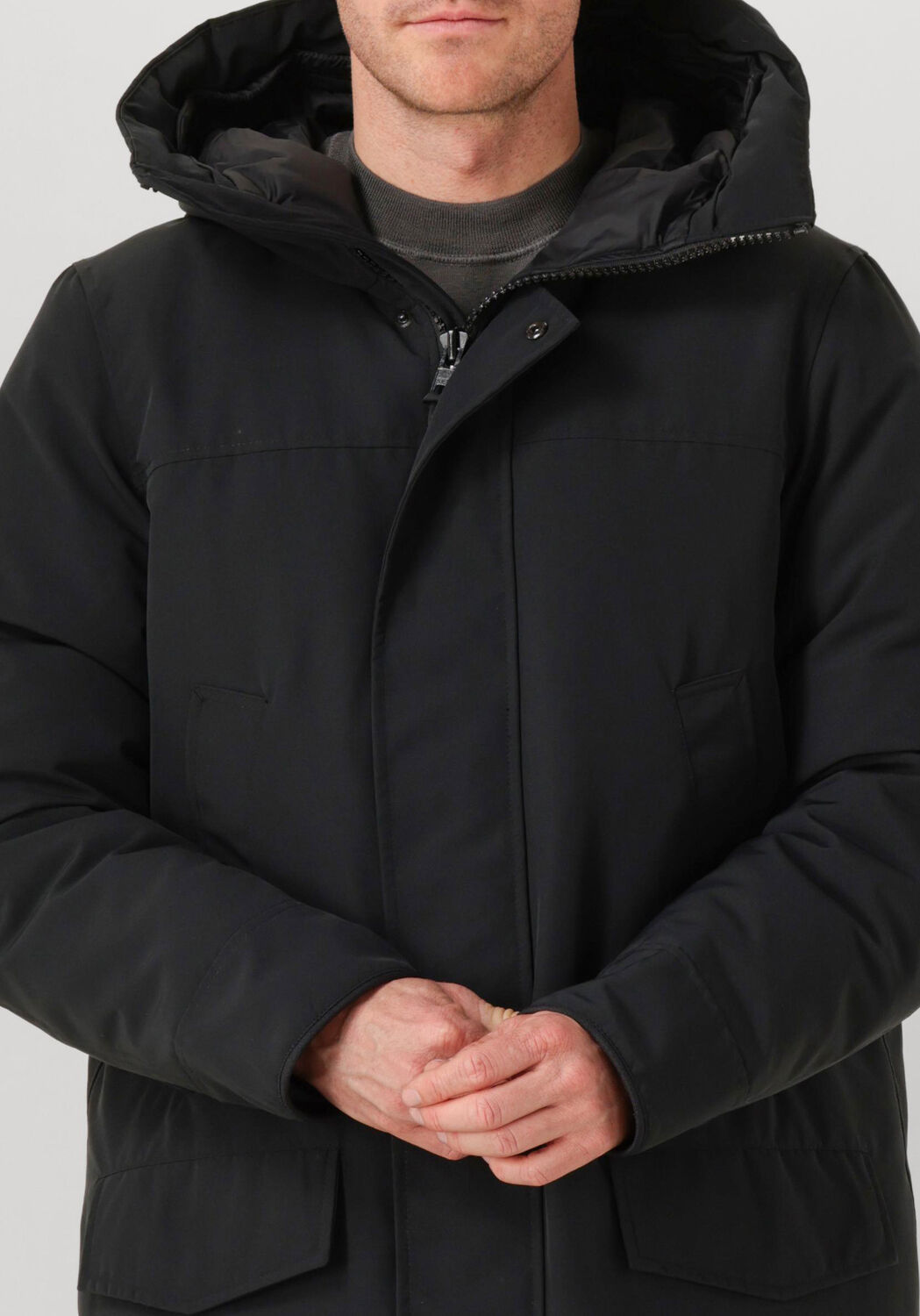 Zwarte CANADA GOOSE Parka's LANGFORD PARKA CR BLACK DISC - large