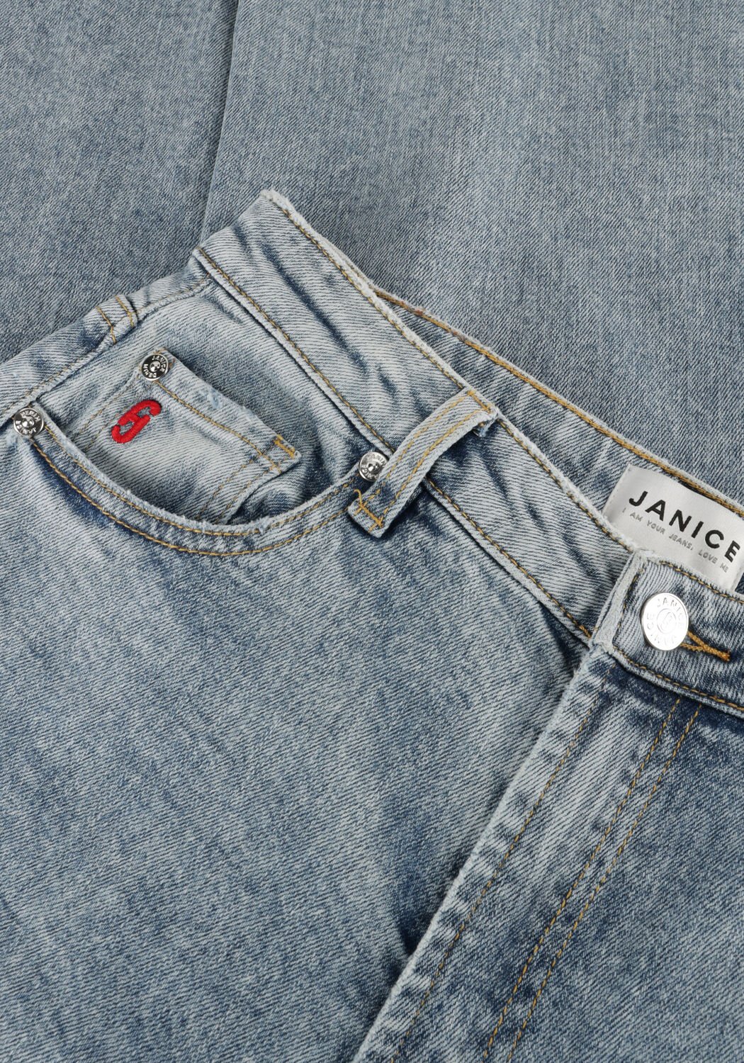 Lichtblauwe JANICE Wide jeans MASON - large