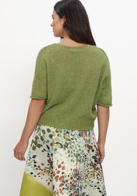 Groene LUISA CERANO Top PULLOVER AUS ALPAKA-MIX - large