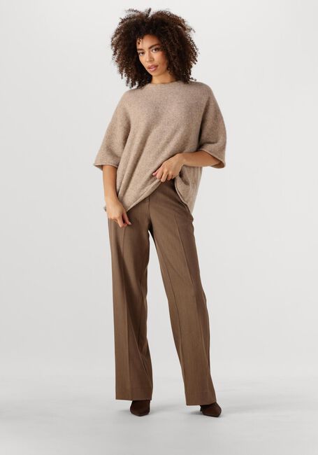 Beige SECOND FEMALE Trui SELANA KNIT O-NECK - large