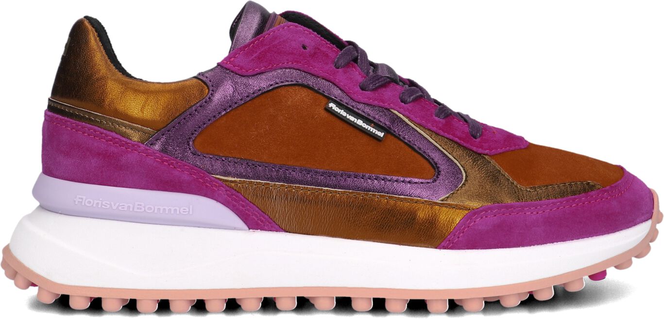 Floris van Bommel Lage Sneakers Dames Noppi 35.07, Maat: 41, Materiaal: Leer, Kleur: Roze