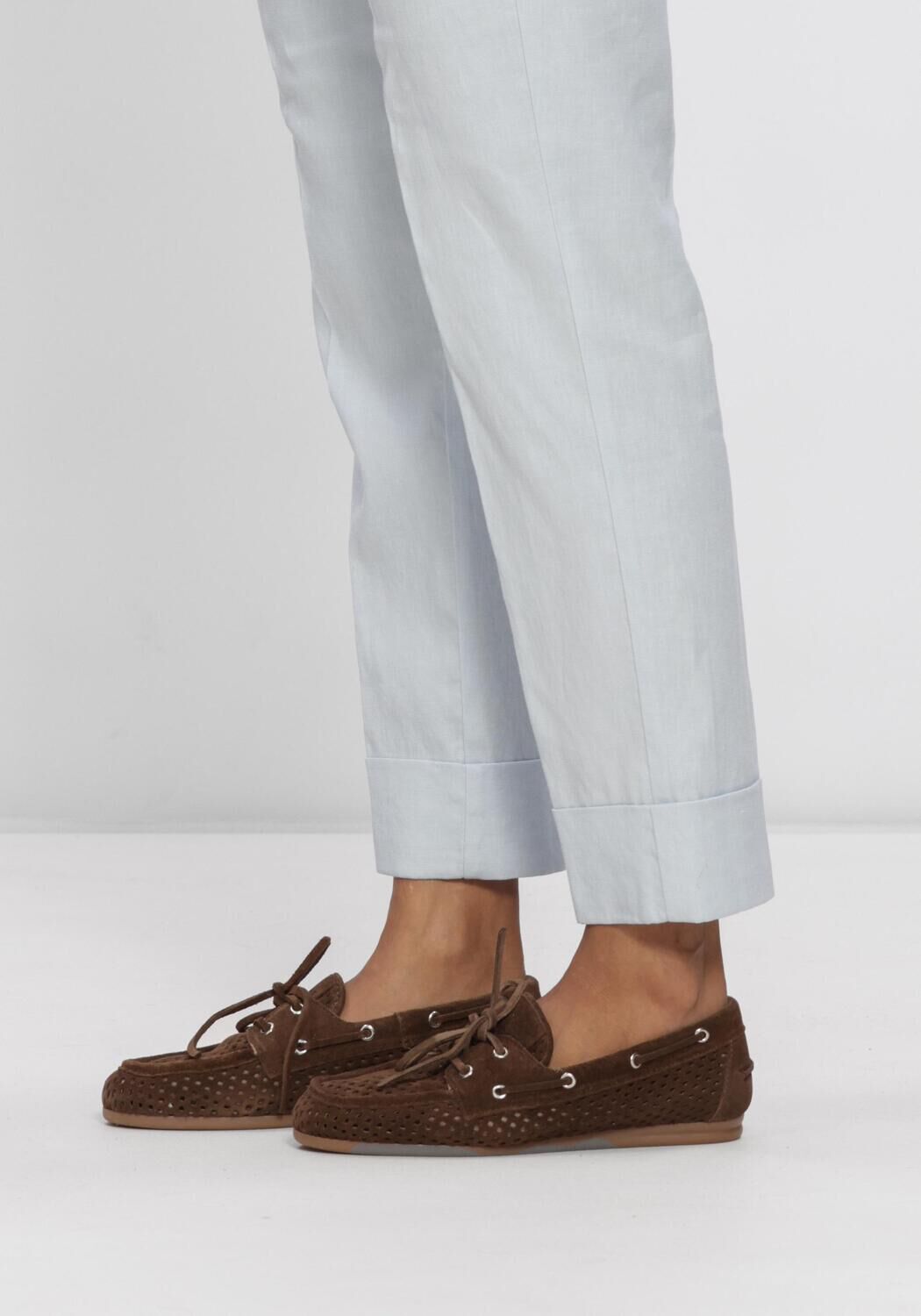 Bruine POSA Mocassins BOAT LOAFER PERFORATED - large