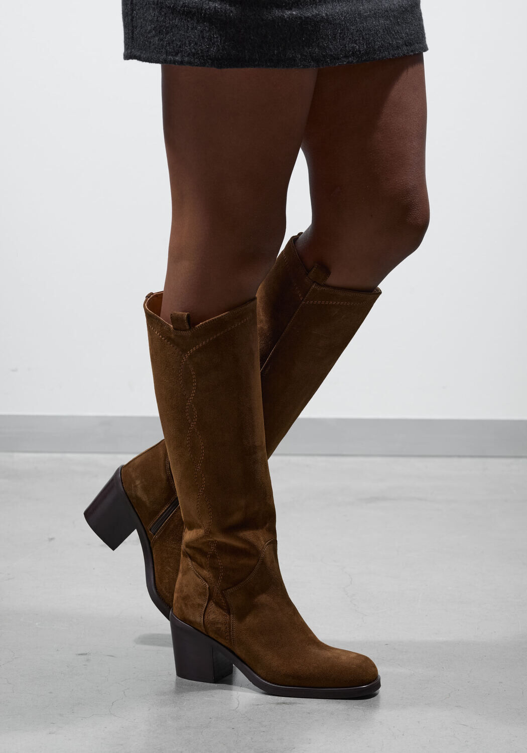 Cognac STEFANO LAURAN Hoge laarzen B5631 - medium