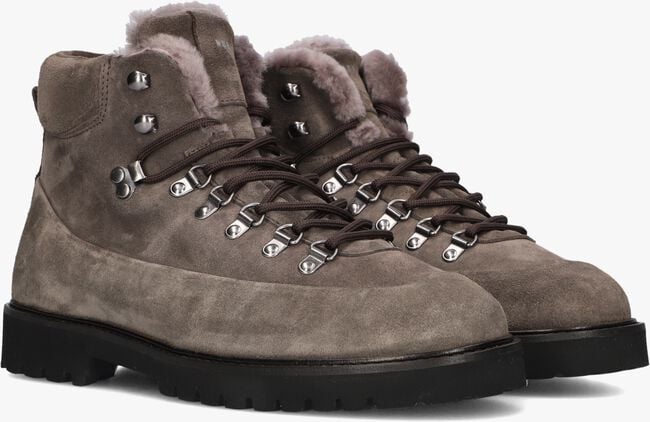 Grijze NUBIKK Veterboots LOGAN CHAD FUR Grijze NUBIKK Veterboots LOGAN CHAD FUR - large
