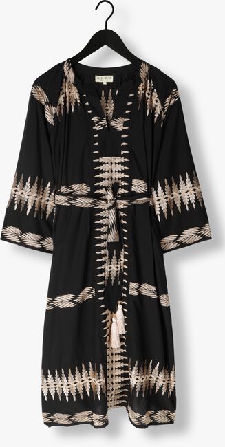 Zwarte NEMA Midi jurk N040 - large