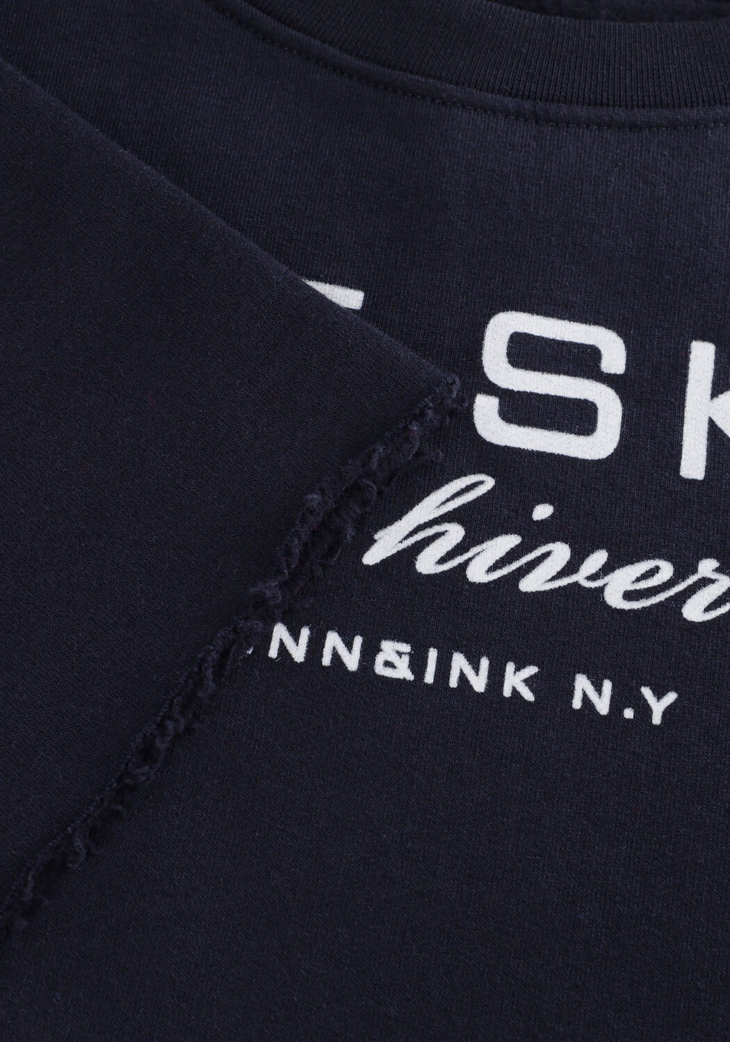 Blauwe PENN & INK T-shirt SWEATER W25F1702 - large