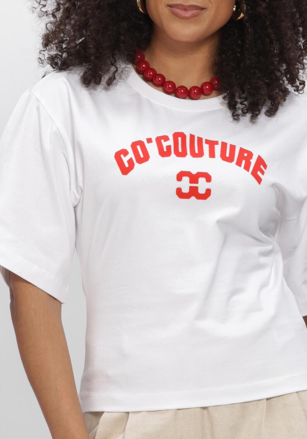 Witte CO'COUTURE T-shirt ZENGACC TEE O-NECK - large