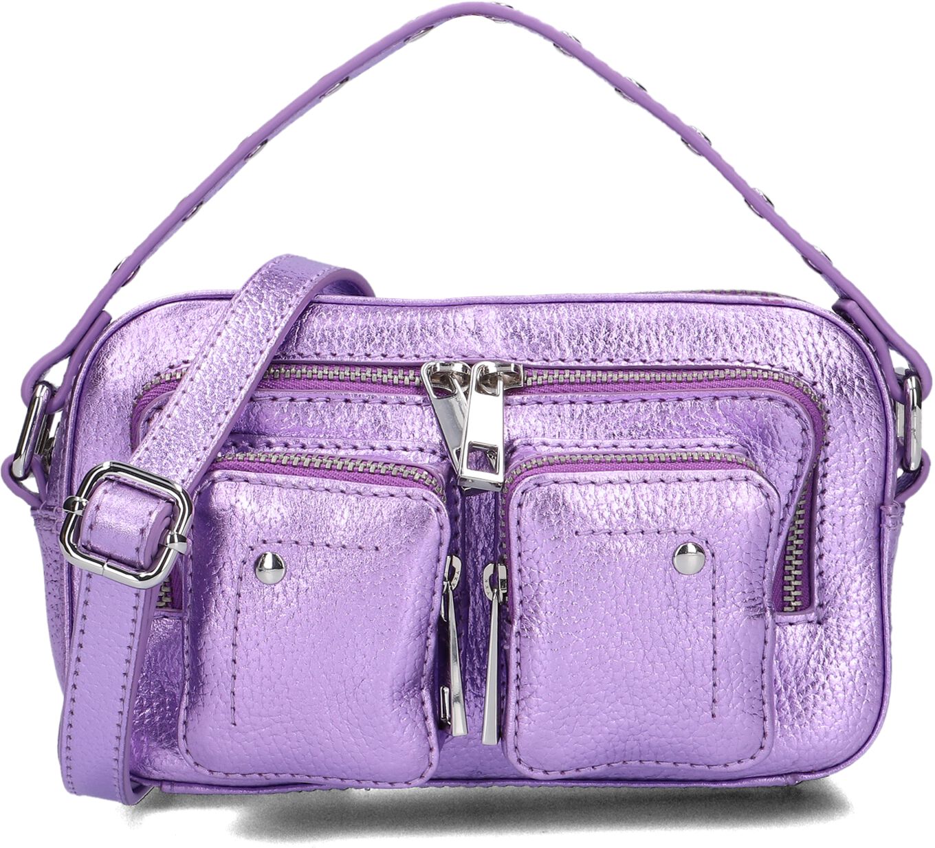 Núnoo Crossbodytas
Dames Helena Metallic, Materiaal: Leer, Kleur: Paars afbeelding