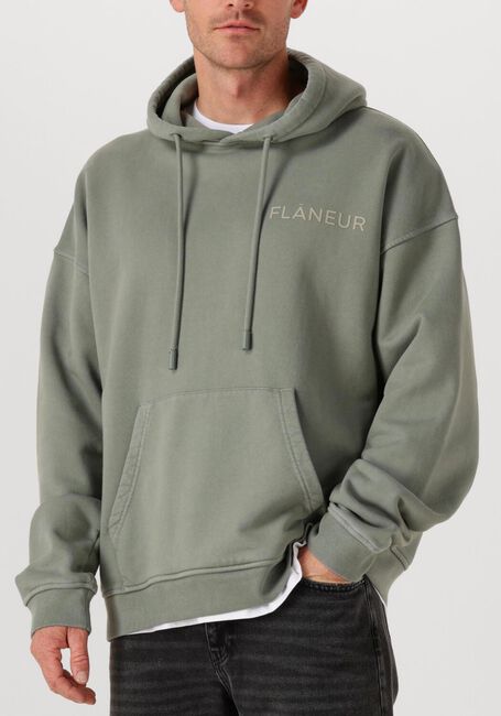 Olijf FLANEUR Sweater DOUBLE LOGO WASHED HOODIE - large