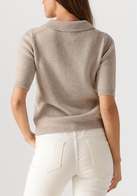 Creme HERSKIND Trui ALBERTO KNIT POLO BLOUSE - large