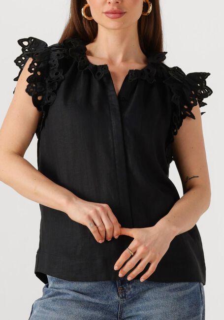 Zwarte COPENHAGEN MUSE Top NATULI SHIRT - large