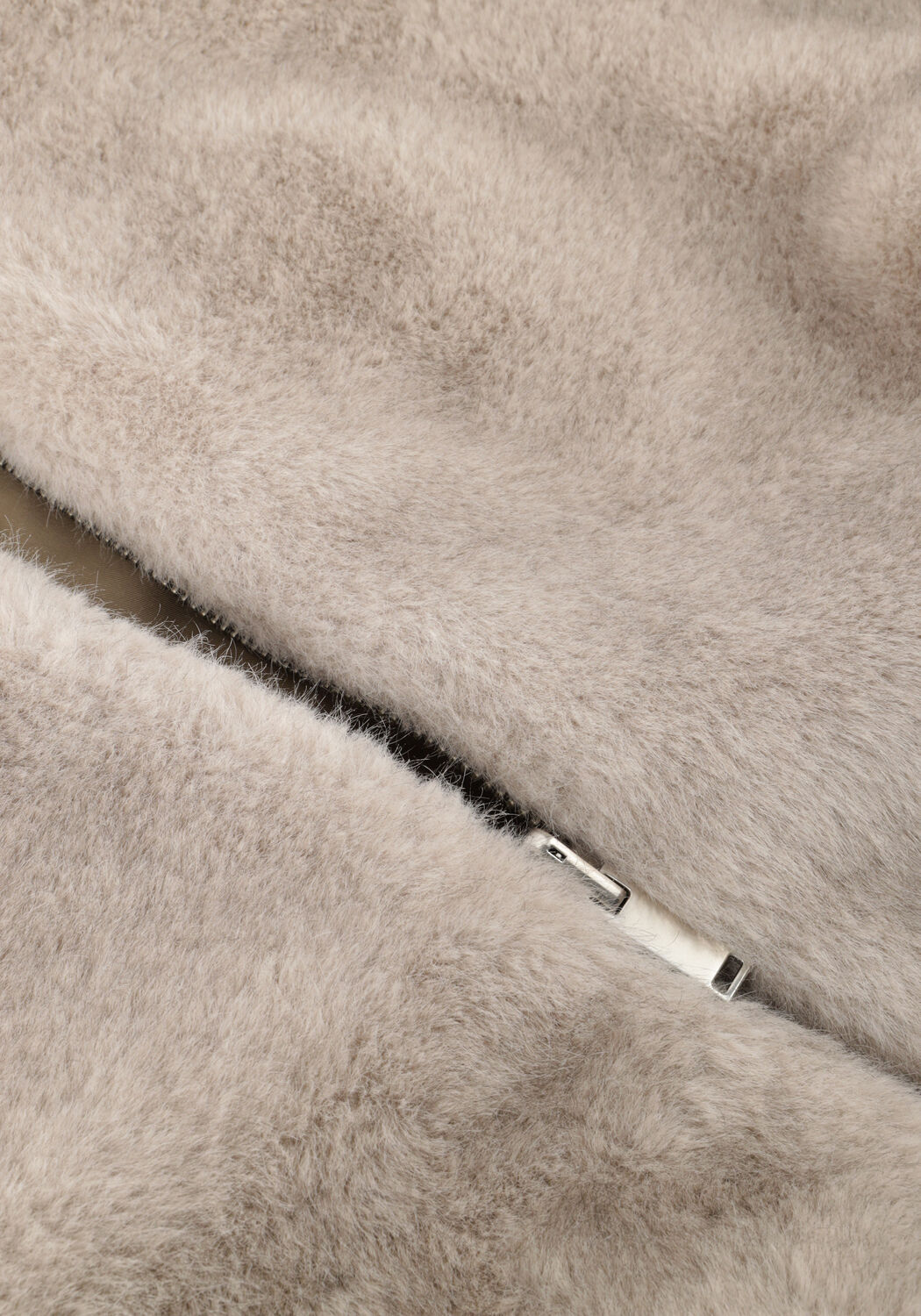 Taupe STUDIO AR Faux fur jas ETTA FAUX MINK - large