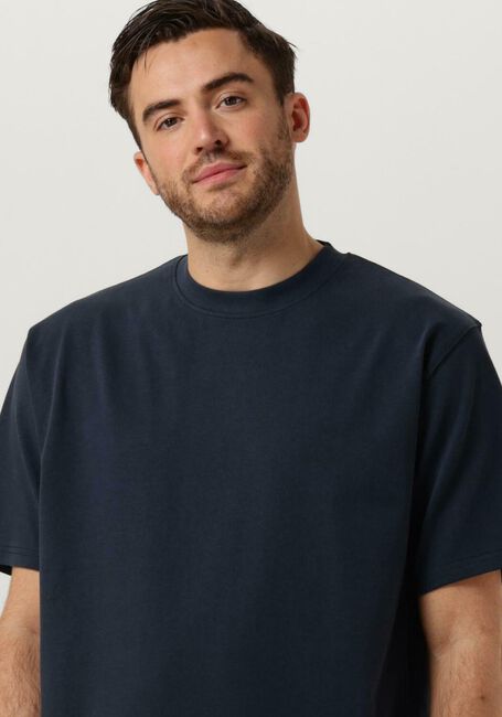 Donkerblauwe WOODBIRD T-shirt WBBAINE VASE TEE - large