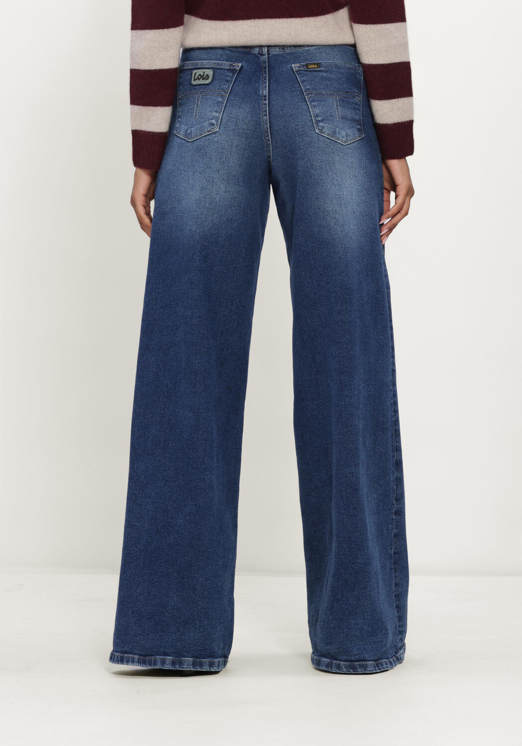 Blauwe LOIS JEANS Wide jeans MARLENE - large