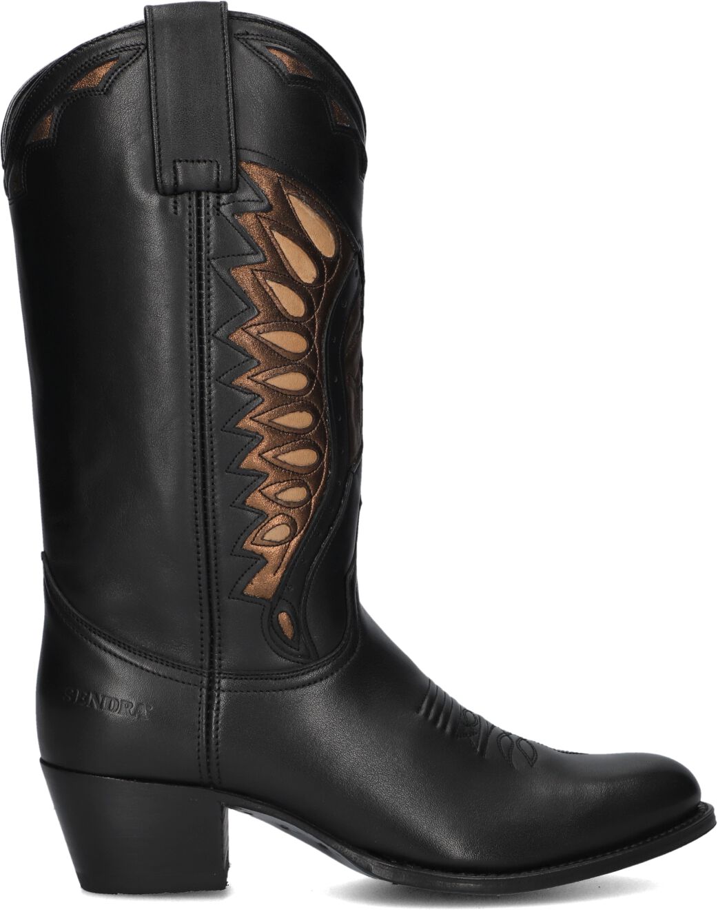 Sendra Cowboylaarzen Dames 18802, Maat: 37, Materiaal: Leer, Kleur: Zwart