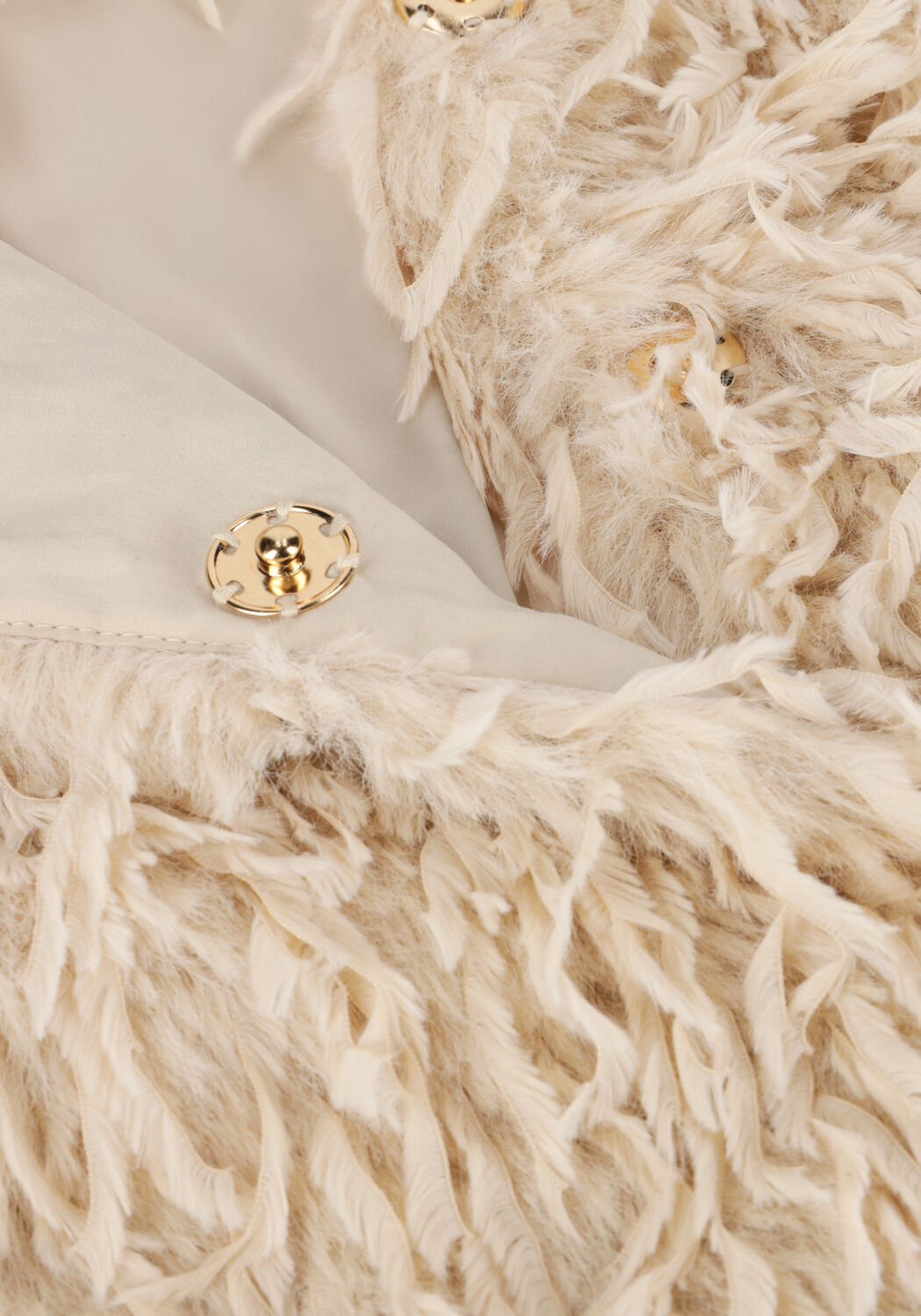 Beige SUMMUM Top SHORTSLEEVE JACKET FAUX - large