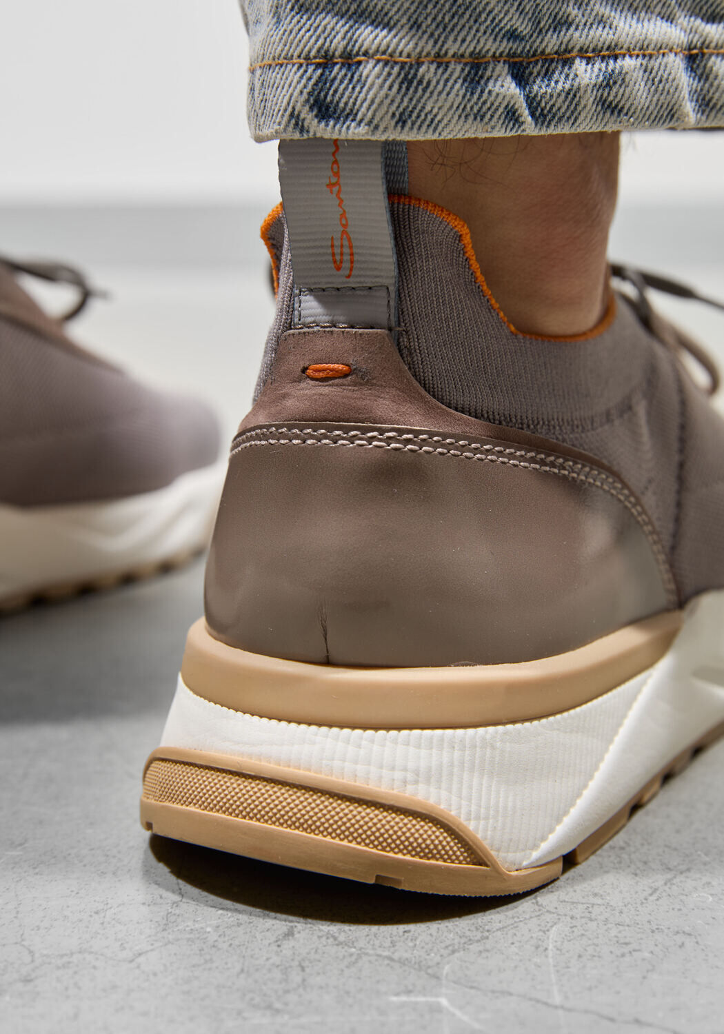 Grijze SANTONI Lage sneakers FLIN - large