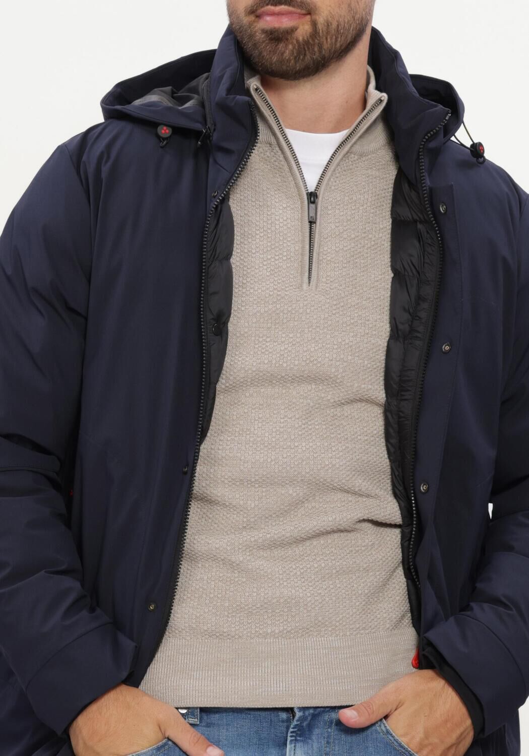 Donkerblauwe PEUTEREY Parka's PEEBLES SRTR GRS01 - large