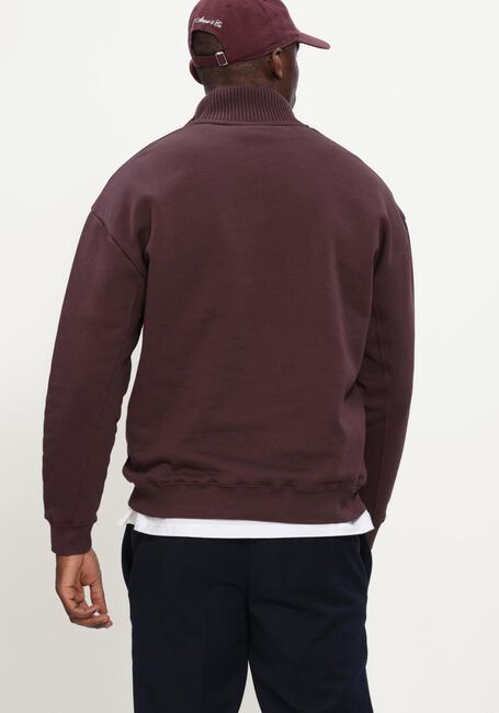 Bordeaux GENTI Sweater HALF ZIP SWEAT - large