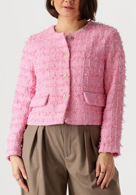 Roze CO'COUTURE Blazer CALACC CHECK BOUCLE JACKET - large