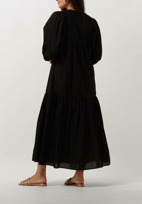 Zwarte NOTRE-V Maxi jurk NV-DENTE MIDI DRESS - large