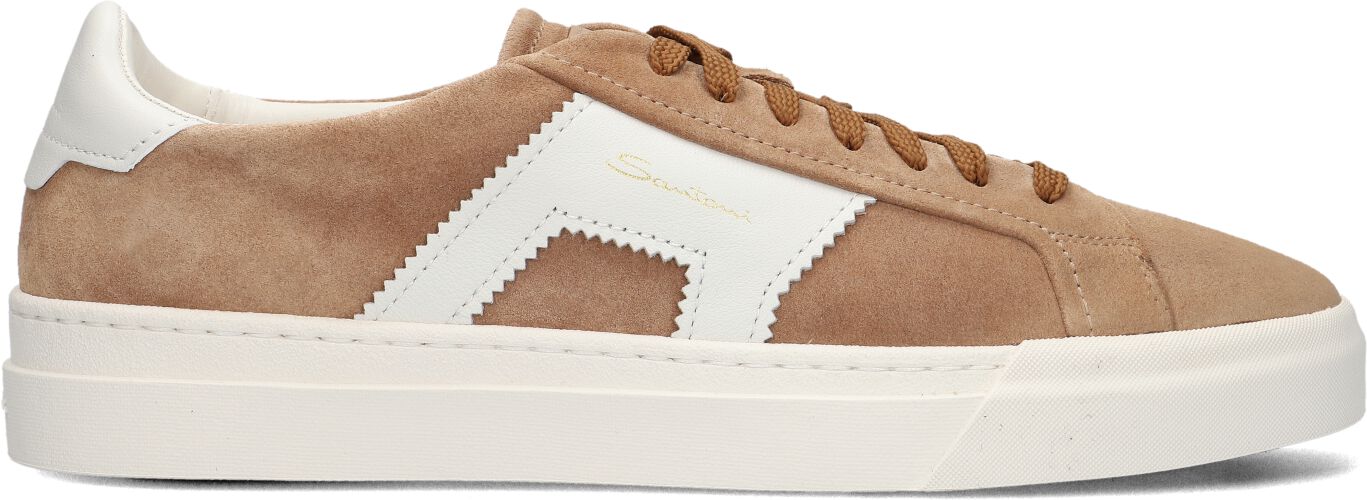 Santoni Lage Sneakers Heren 21870, Maat: 45, Materiaal: Suède, Kleur: Bruin